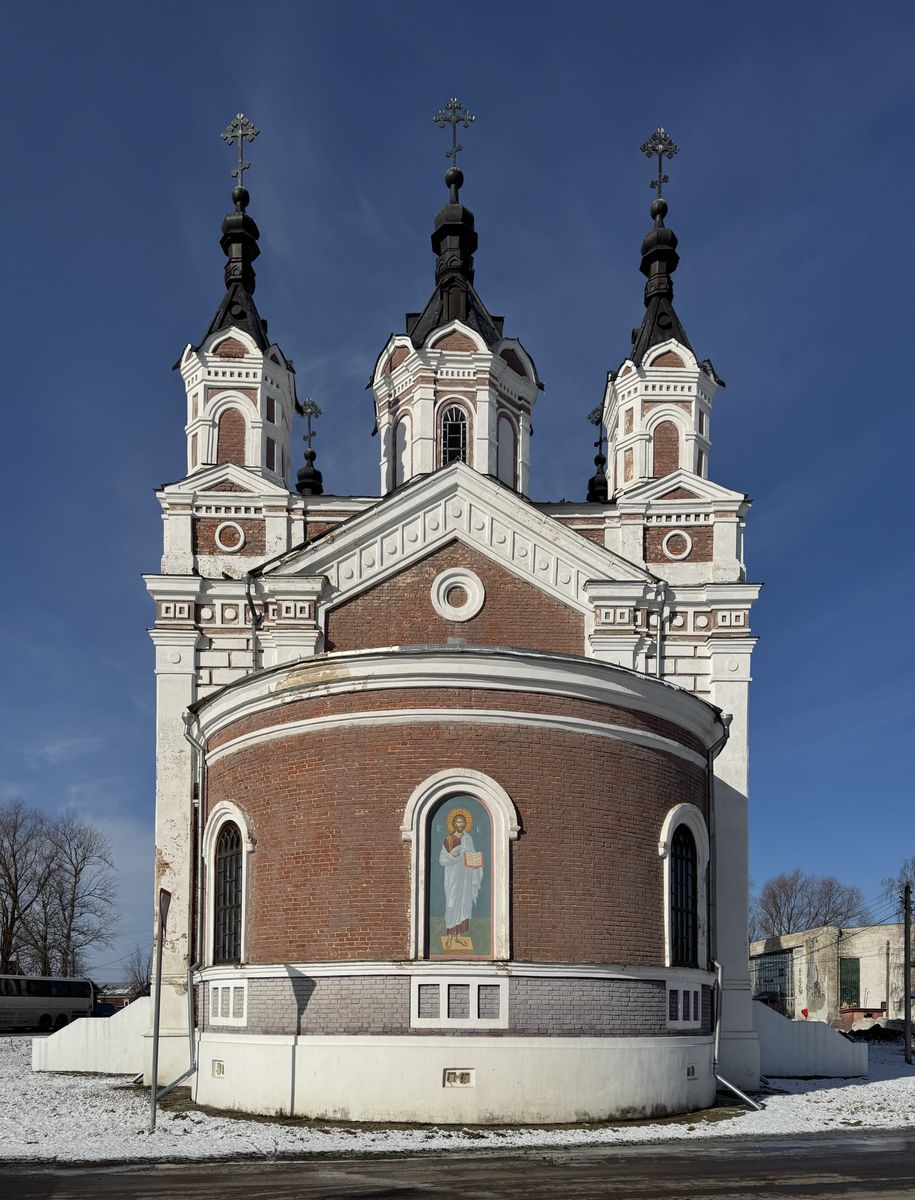 Восточный фасад, фасады. Церковь Покрова Пресвятой Богородицы, Большое Туманово (Арзамасский район и г. Арзамас, Нижегородская область)