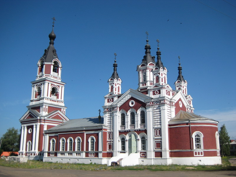Церковь Покрова Пресвятой Богородицы, Большое Туманово (Арзамасский район и г. Арзамас, Нижегородская область). фасады, Вид с юго-востока