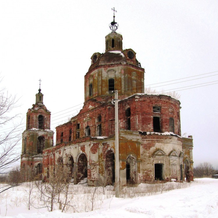 Церковь Димитрия Солунского, Нестерово (Пителинский район, Рязанская область). фасады, вид с востока