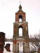 Церковь Димитрия Солунского, вид на колокольню от входа в верхнюю церковь<br>, Нестерово, Пителинский район, Рязанская область