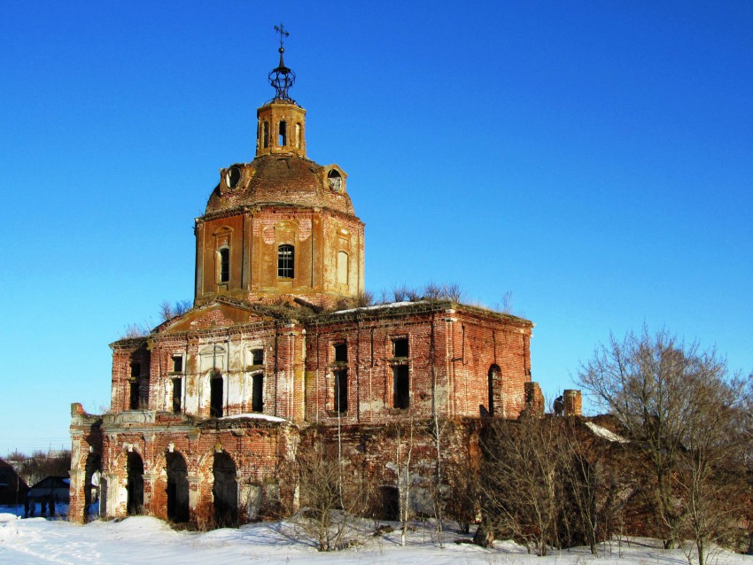 Нестерово. Церковь Димитрия Солунского. фасады, церковь, вид с запада