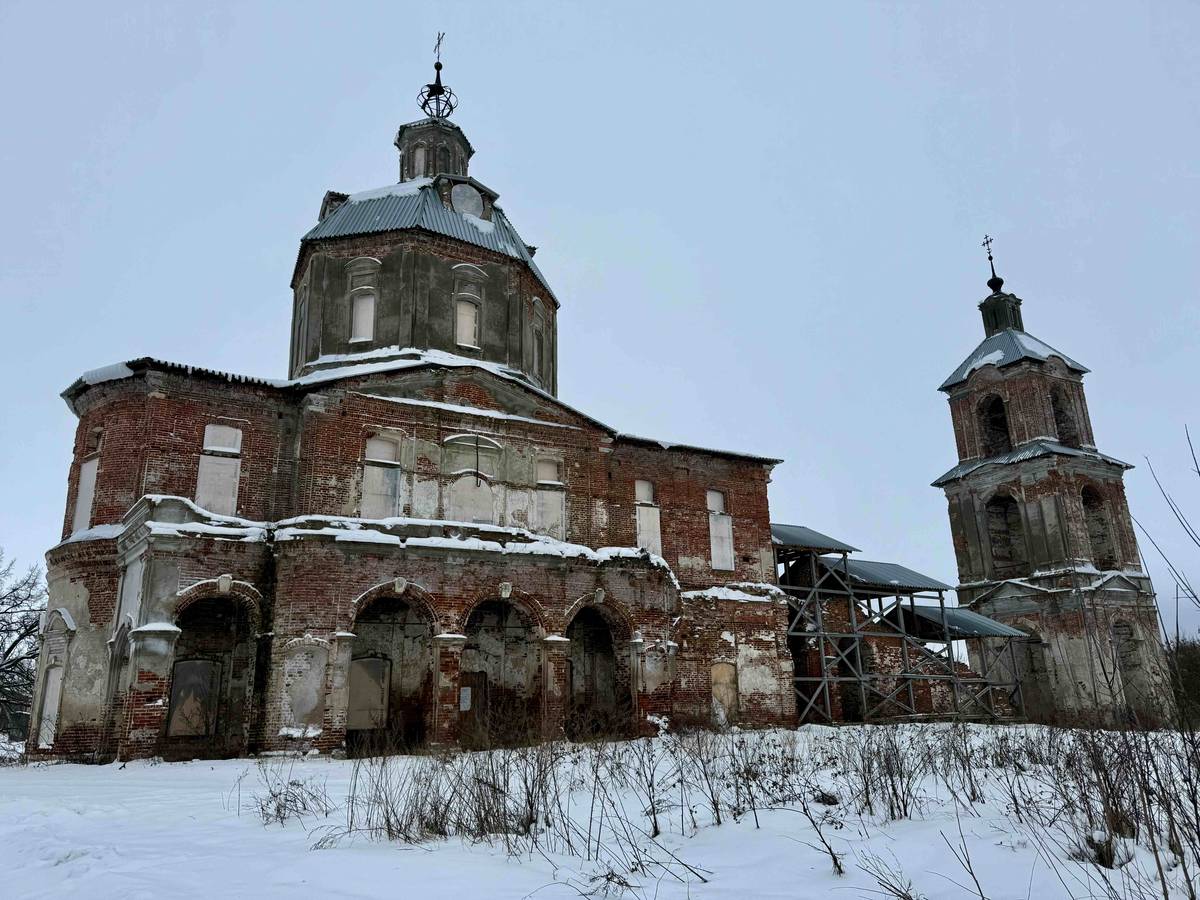 фасады. Церковь Димитрия Солунского, Нестерово (Пителинский район, Рязанская область)