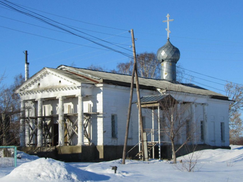Нестерово. Церковь Николая Чудотворца. фасады, вид с юга