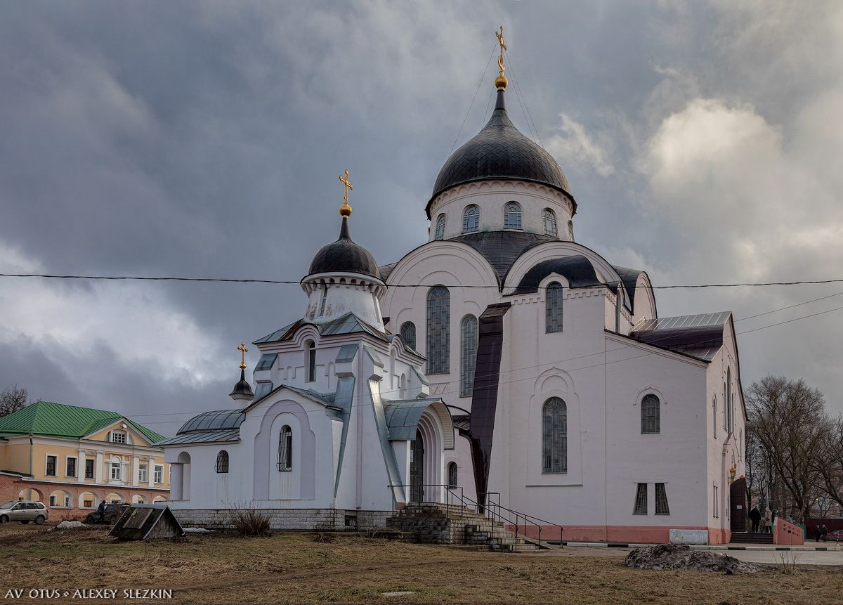 фасады. Христорождественский монастырь. Кафедральный собор Воскресения Христова, Тверь (Тверь, город, Тверская область)
