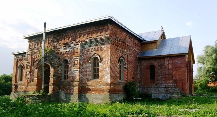 Церковь Успения Пресвятой Богородицы, Волковское (Тарусский район, Калужская область). фасады, вид с северо-запада