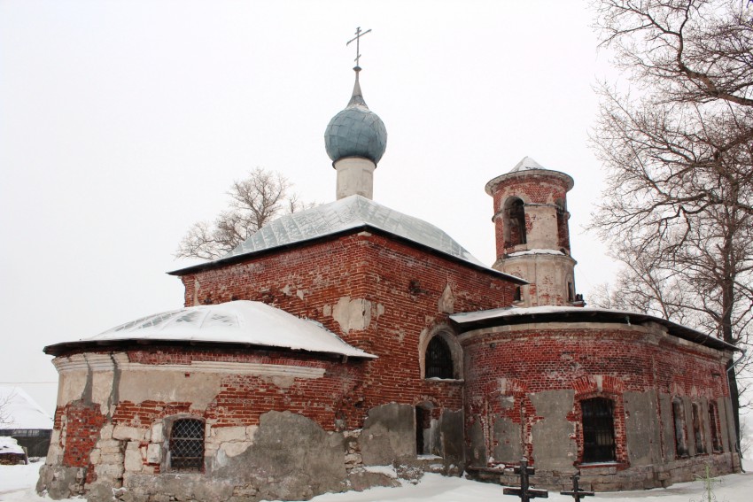Церковь Бориса и Глеба, Дракино (Серпуховский городской округ и гг. Протвино, Пущино, Московская область). фасады, Вид с северо-востока