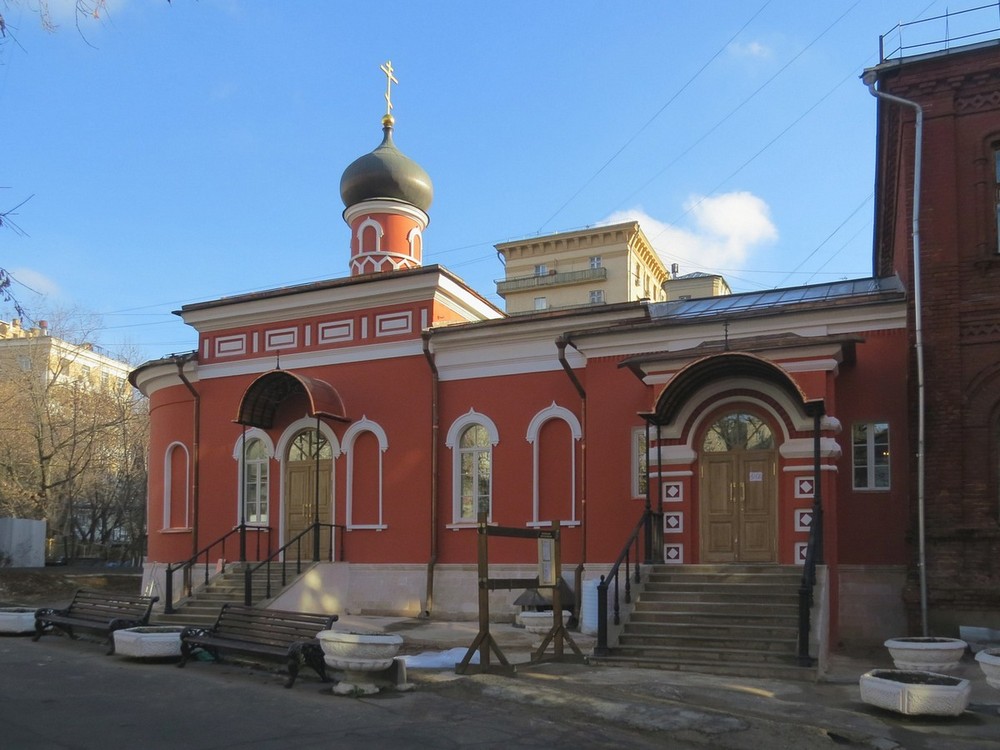 Церковь Троицы Живоначальной при бывшей Черкасской богадельне, Беговой (Северный административный округ (САО), г. Москва). фасады