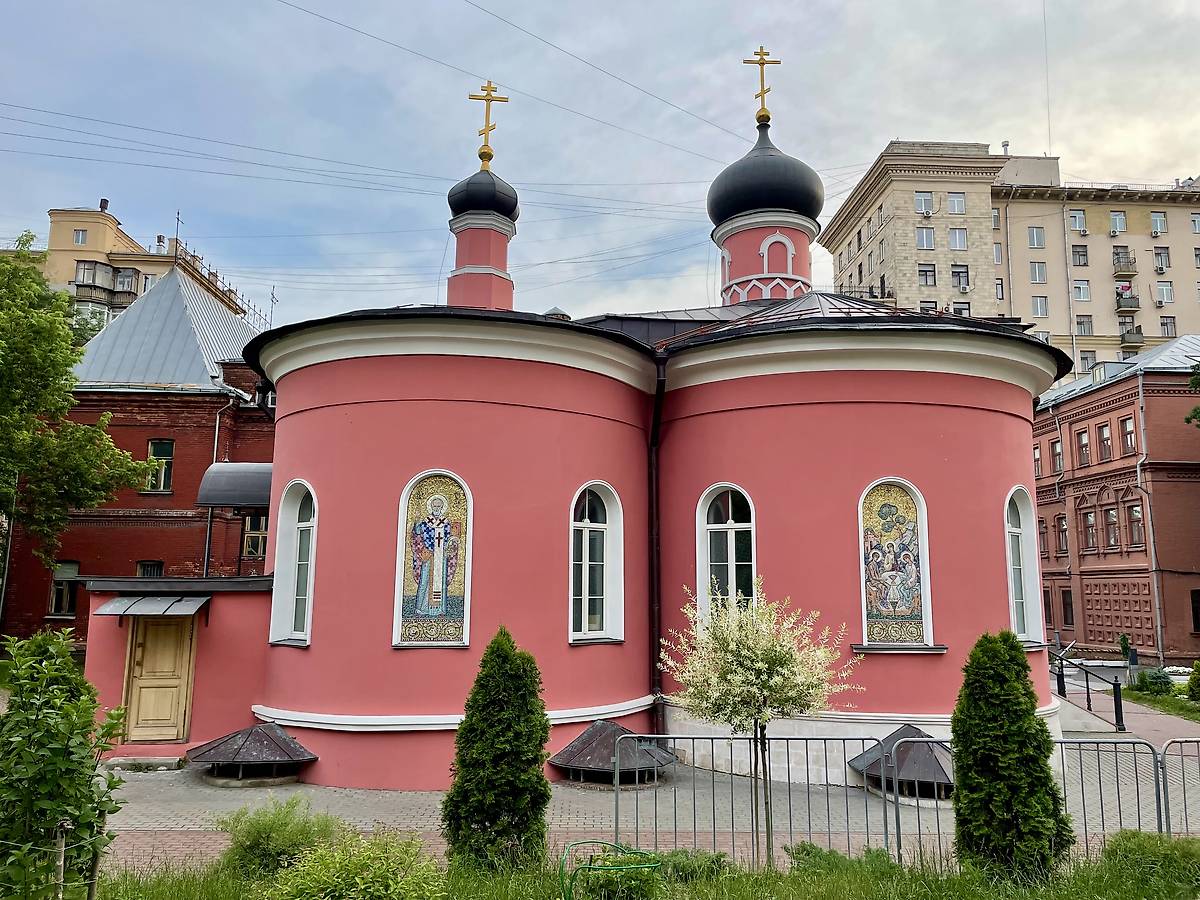 фасады. Церковь Троицы Живоначальной при бывшей Черкасской богадельне, Беговой (Северный административный округ (САО), г. Москва)