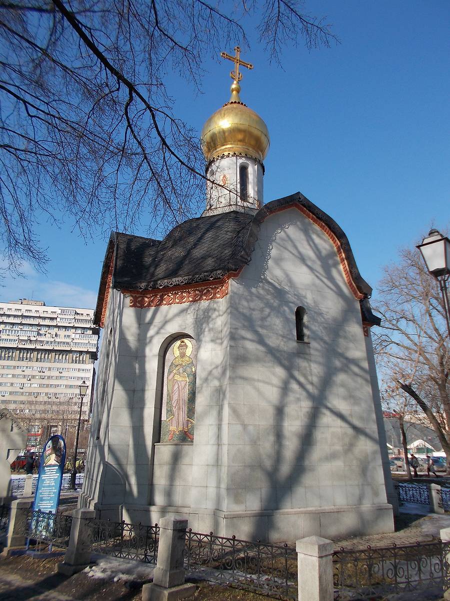 фасады. Часовня Даниила Московского на площади Серпуховской заставы, Даниловский (Южный административный округ (ЮАО), г. Москва)