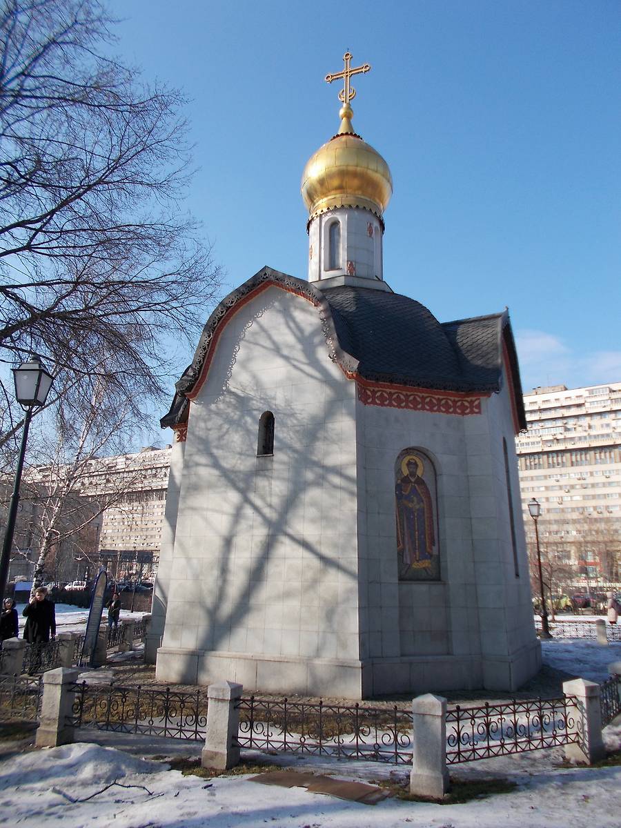 фасады. Часовня Даниила Московского на площади Серпуховской заставы, Даниловский (Южный административный округ (ЮАО), г. Москва)