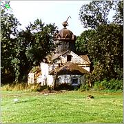 Церковь Николая Чудотворца, Вид с востока (оцифрованный слайд)<br>, Есиплево, Кольчугинский район, Владимирская область