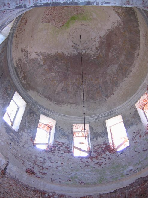 Церковь Воскресения Христова, Воскресенье (Петушинский район, Владимирская область). интерьер и убранство, Свод купола