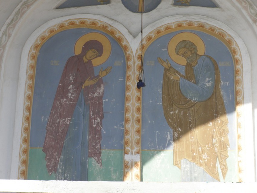 Церковь Покрова Пресвятой Богородицы на Торгу, Вологда (Вологда, город, Вологодская область). фасады, Фреска над входом в притвор