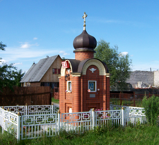 Щекавцево. Часовня Успения Пресвятой Богородицы. фасады, вид с востока