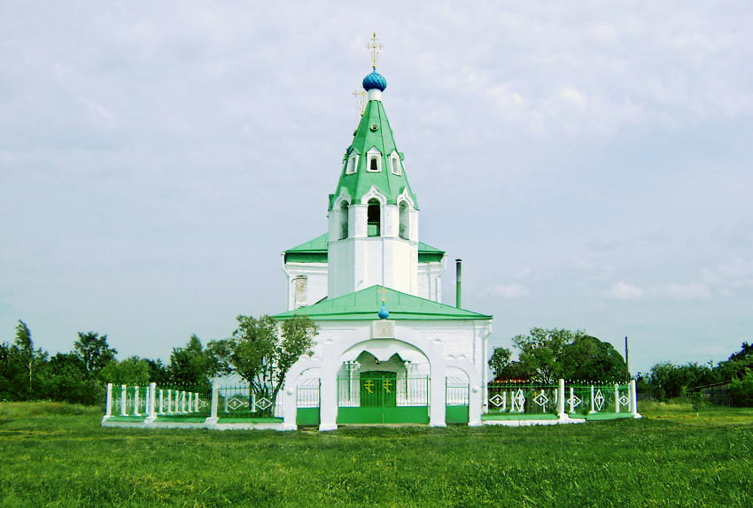 Церковь Иоанна Богослова, Стебачёво (Тейковский район, Ивановская область). общий вид в ландшафте, Храм Иоанна Богослова