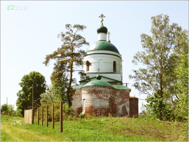Овчинино. Церковь Николая Чудотворца. фасады, Вид с востока