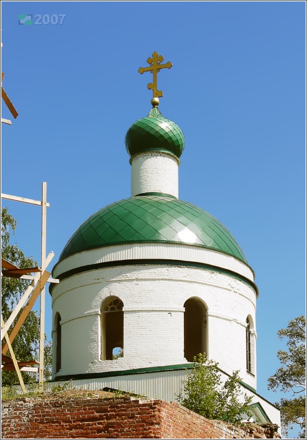 Церковь Николая Чудотворца, Овчинино (Петушинский район, Владимирская область). архитектурные детали, Ротонда и завершение основного объёма