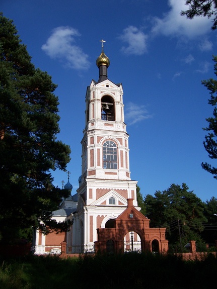 Заречье. Церковь Казанской иконы Божией Матери. фасады, вид с северо-запада