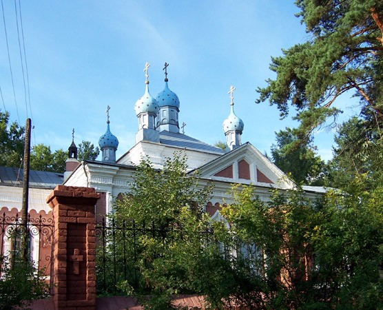 Церковь Казанской иконы Божией Матери, Заречье (Киржачский район, Владимирская область). фасады, основной объем. вид с юга