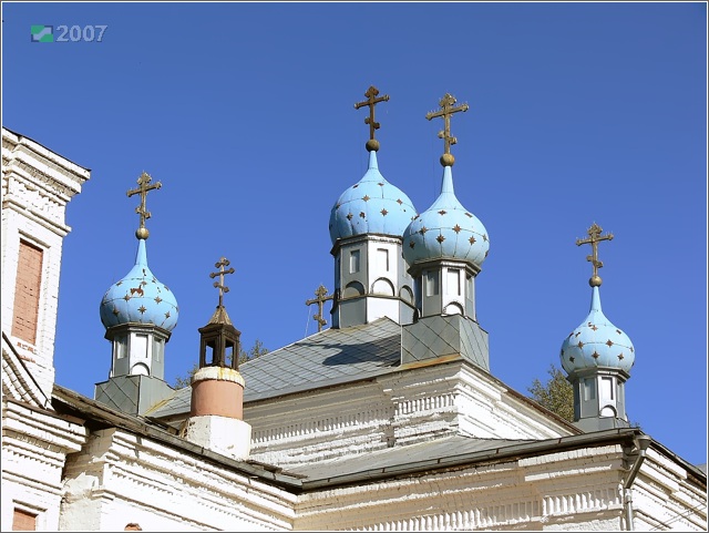 Церковь Казанской иконы Божией Матери, Заречье (Киржачский район, Владимирская область). архитектурные детали, Завершение четверика