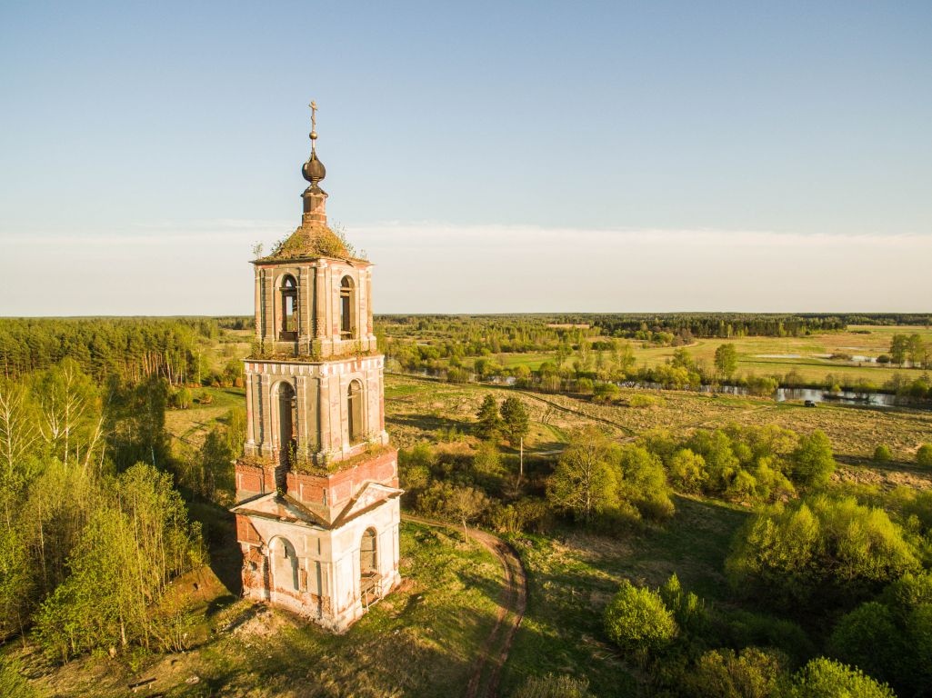 Аргуново, урочище. Колокольня церкви Николая Чудотворца. фасады