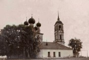 Церковь Спаса Преображения, Фотография с сайта:rostland/blogpost.com/Ростовская земля. история и культура. Село Никольское (в Горах) на фотографиях из собрания Валерия Шабаршина<br>, Никольское, Ростовский район, Ярославская область