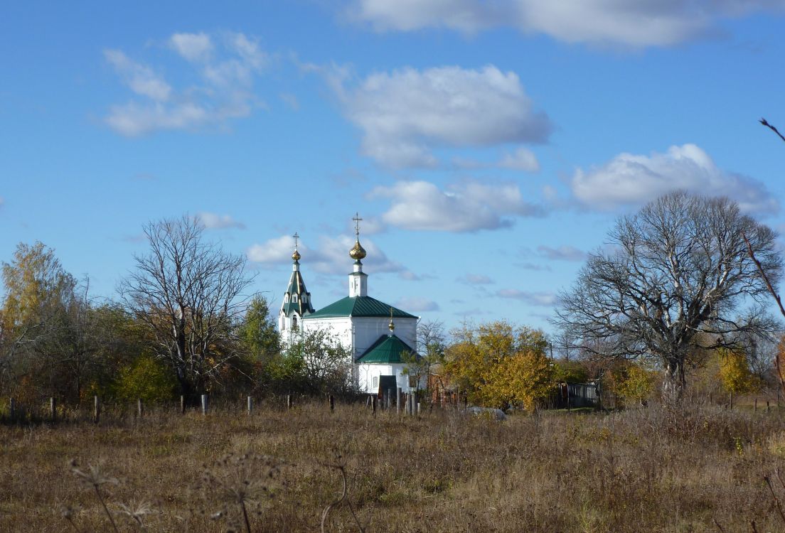 Церковь Иоанна Богослова, Стебачёво (Тейковский район, Ивановская область). общий вид в ландшафте