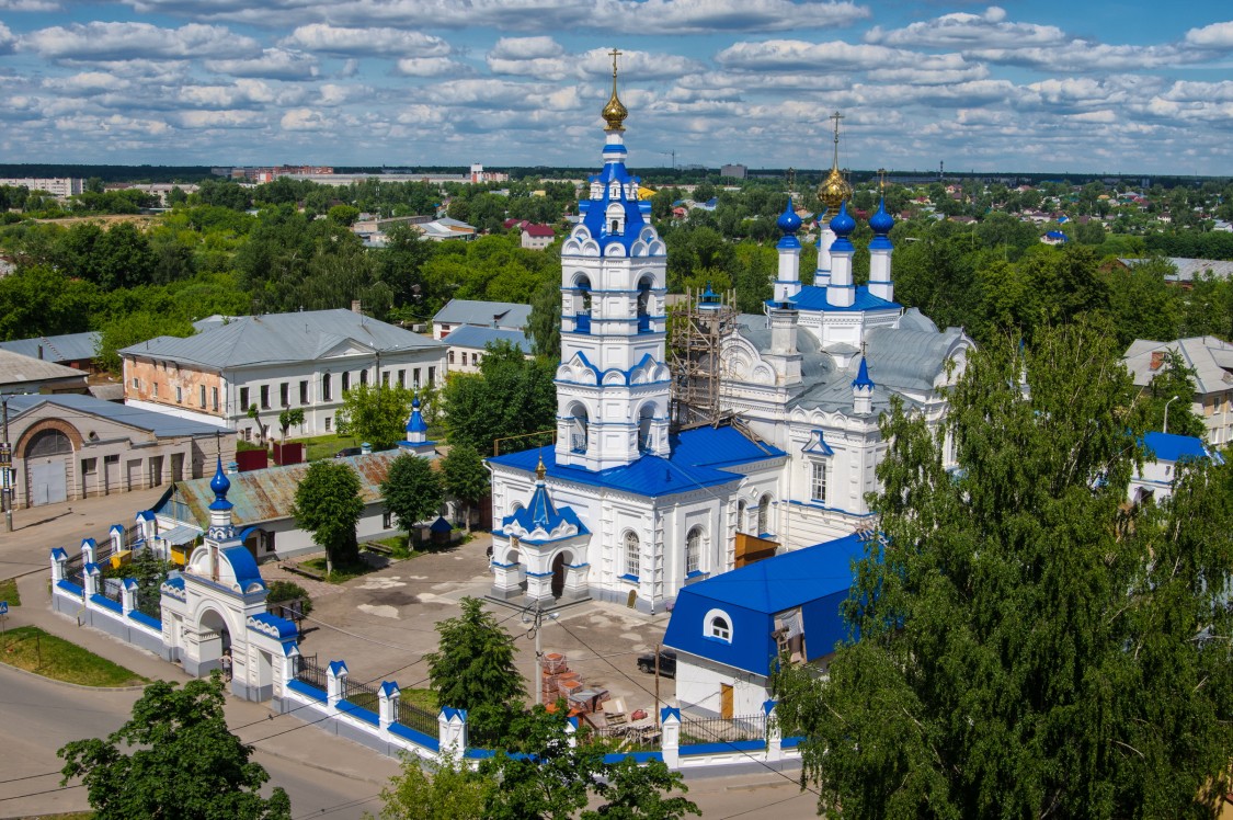 Иваново. Собор Спаса Преображения. общий вид в ландшафте