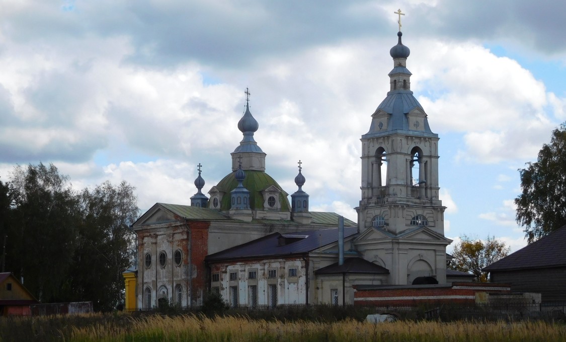 Кичанзино. Церковь Покрова Пресвятой Богородицы. фасады