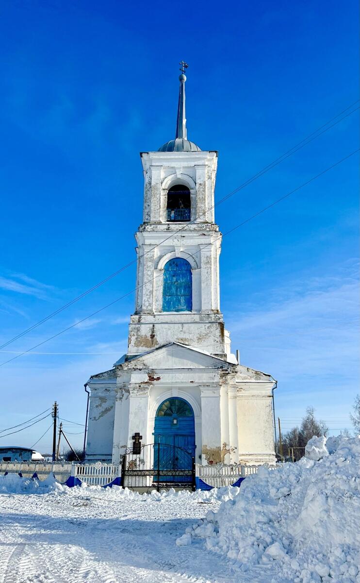 Шерстино. Церковь Смоленской иконы Божией Матери. фасады