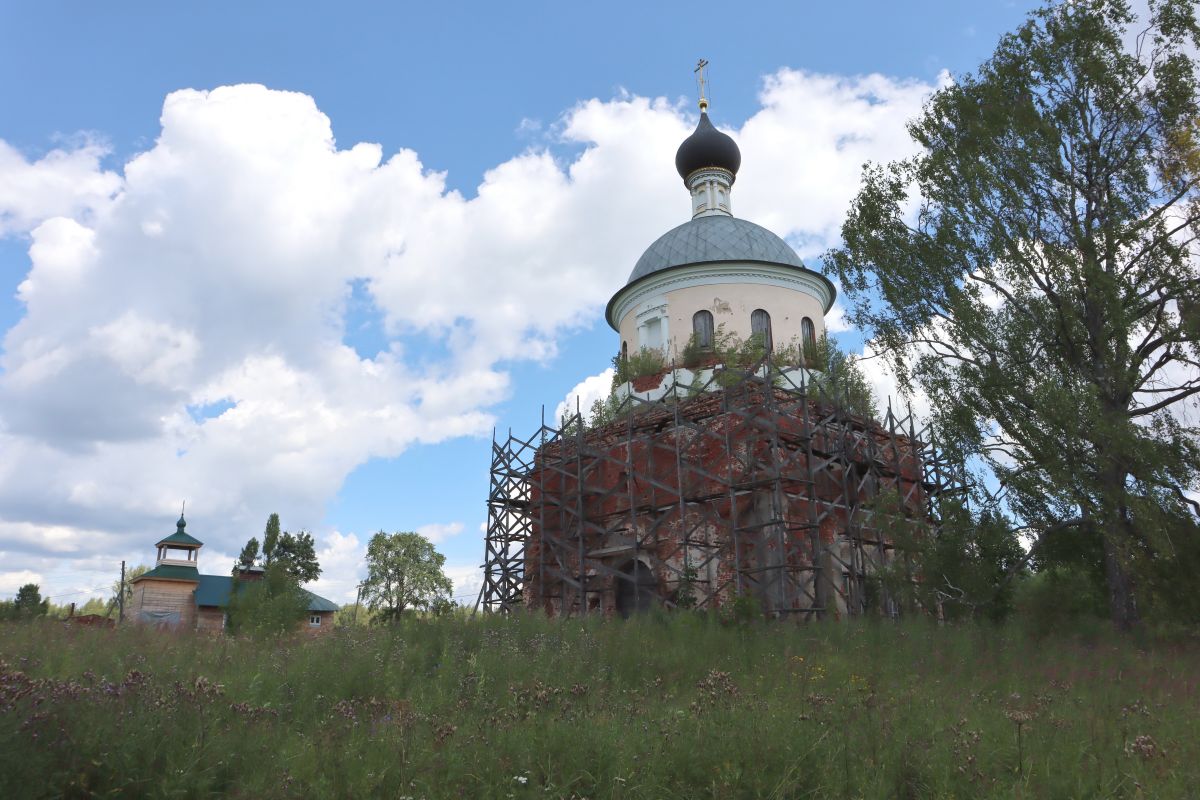 Церковь Николая Чудотворца, Коробовщина (Кольчугинский район, Владимирская область). документальные фотографии, Вид с юго-запада