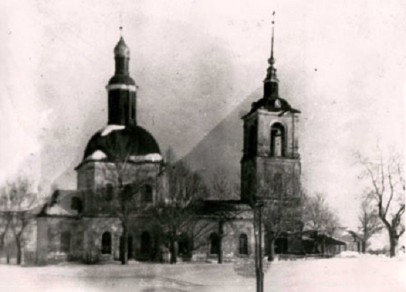 Зиновьево. Церковь Покрова Пресвятой Богородицы. архивная фотография, Фото 1920-х годов из фондов Александровского краеведческого музея