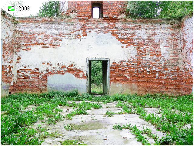 Церковь Боголюбской иконы Божией Матери, Макарово (Кольчугинский район, Владимирская область). интерьер и убранство, Интерьер трапезной, вид на запад