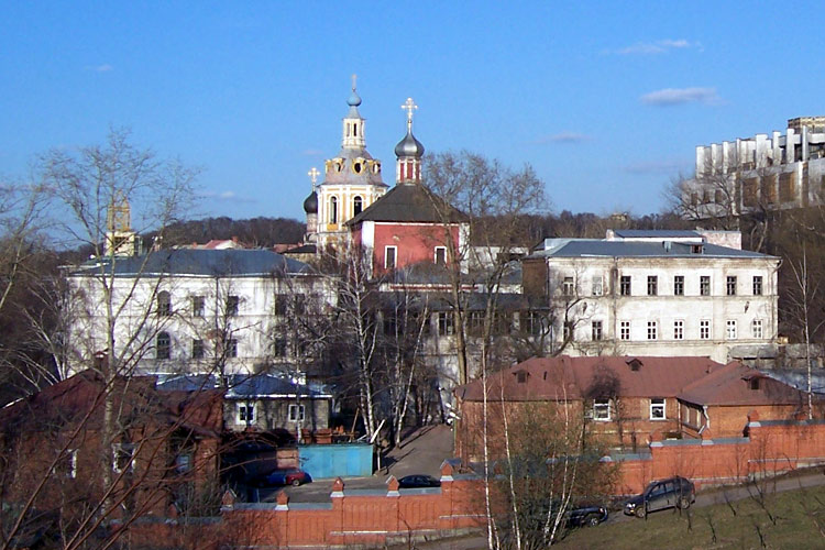 Гагаринский. Андреевский мужской монастырь. общий вид в ландшафте