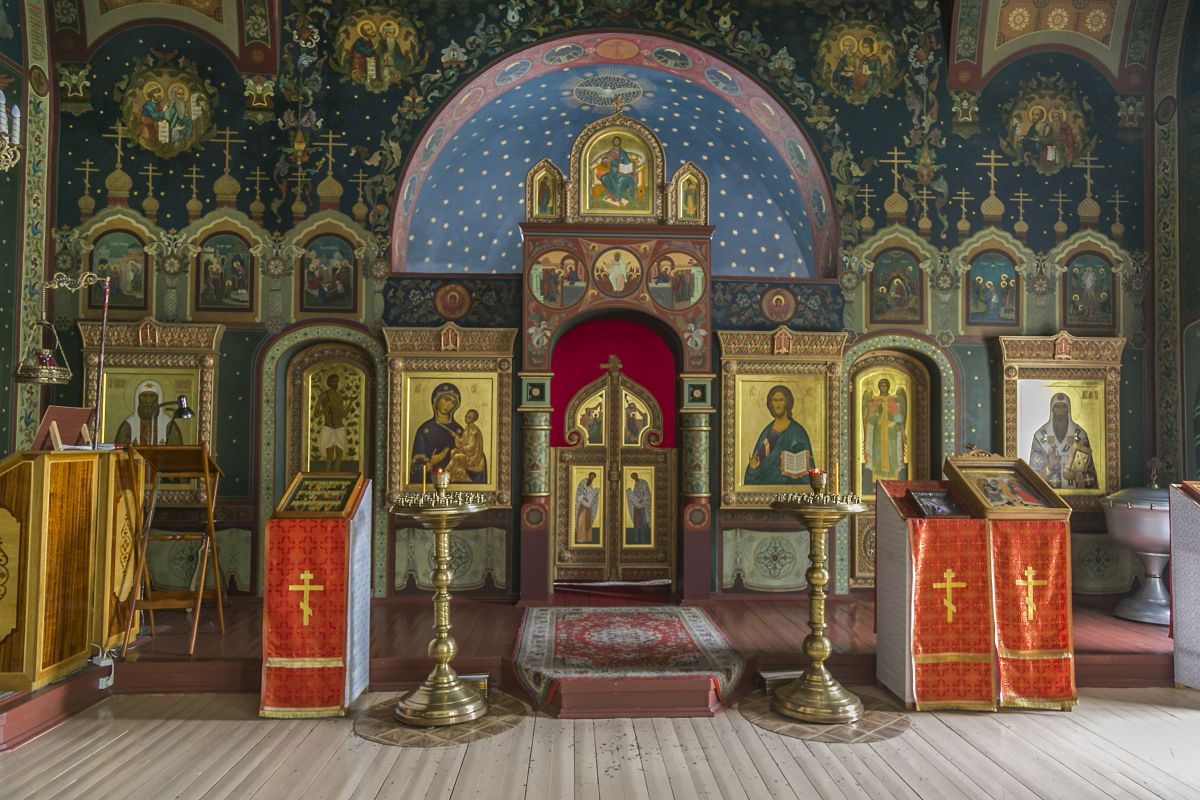 Домовая церковь Тихвинской иконы Божией Матери при ЦКБ МП, Донской (Южный административный округ (ЮАО), г. Москва). интерьер и убранство