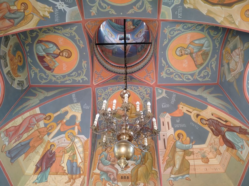 Церковь Василия Великого, Останкинский (Северо-Восточный административный округ (СВАО), г. Москва). интерьер и убранство, интерьер (росписи свода)