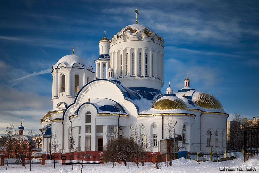 Бибирево. Церковь Собора Московских Святых в Бибиреве. фасады, 6 февраля 2015