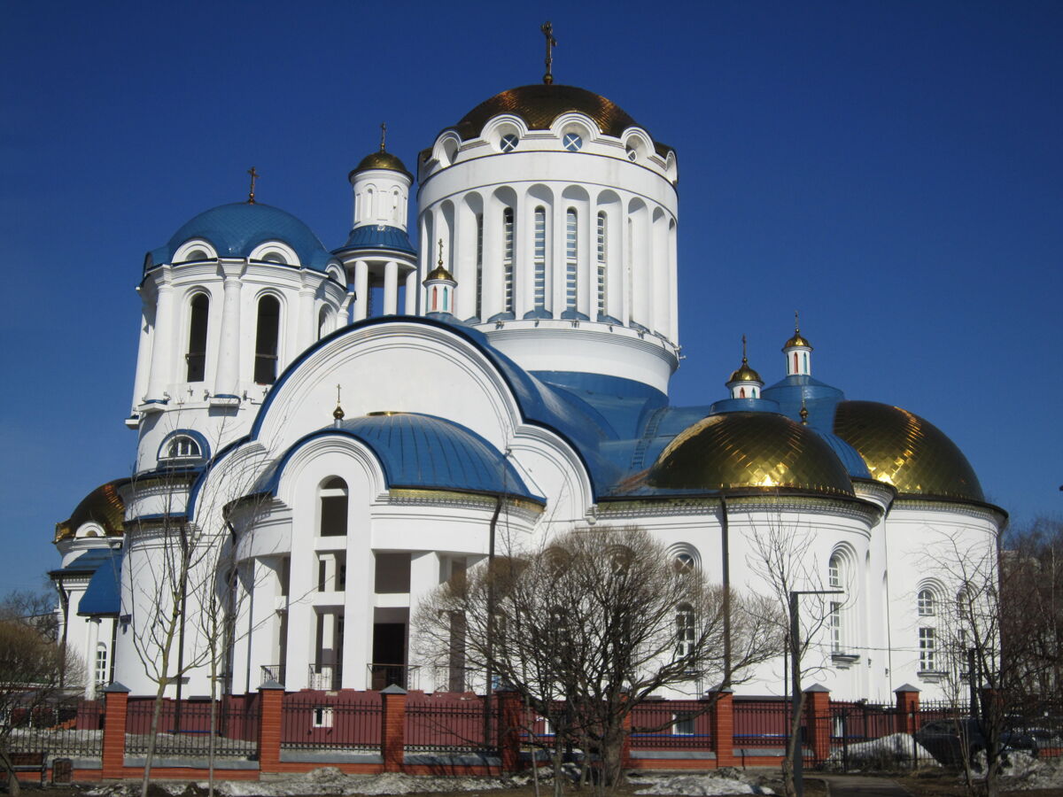 Церковь Собора Московских Святых в Бибиреве, Бибирево (Северо-Восточный административный округ (СВАО), г. Москва). фасады