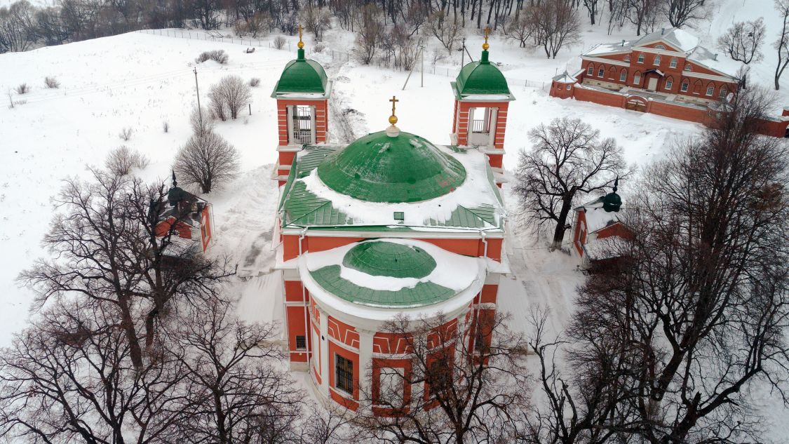 Красная горка, усадьба. Церковь Казанской иконы Божией Матери. фасады