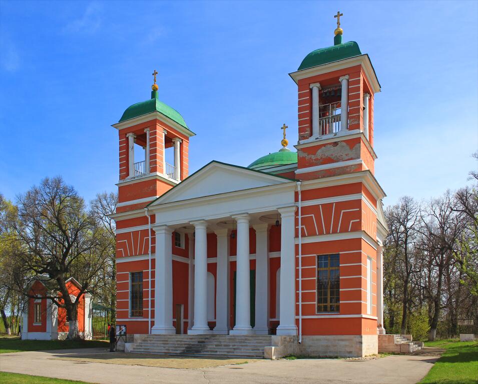 Красная горка, усадьба. Церковь Казанской иконы Божией Матери. фасады