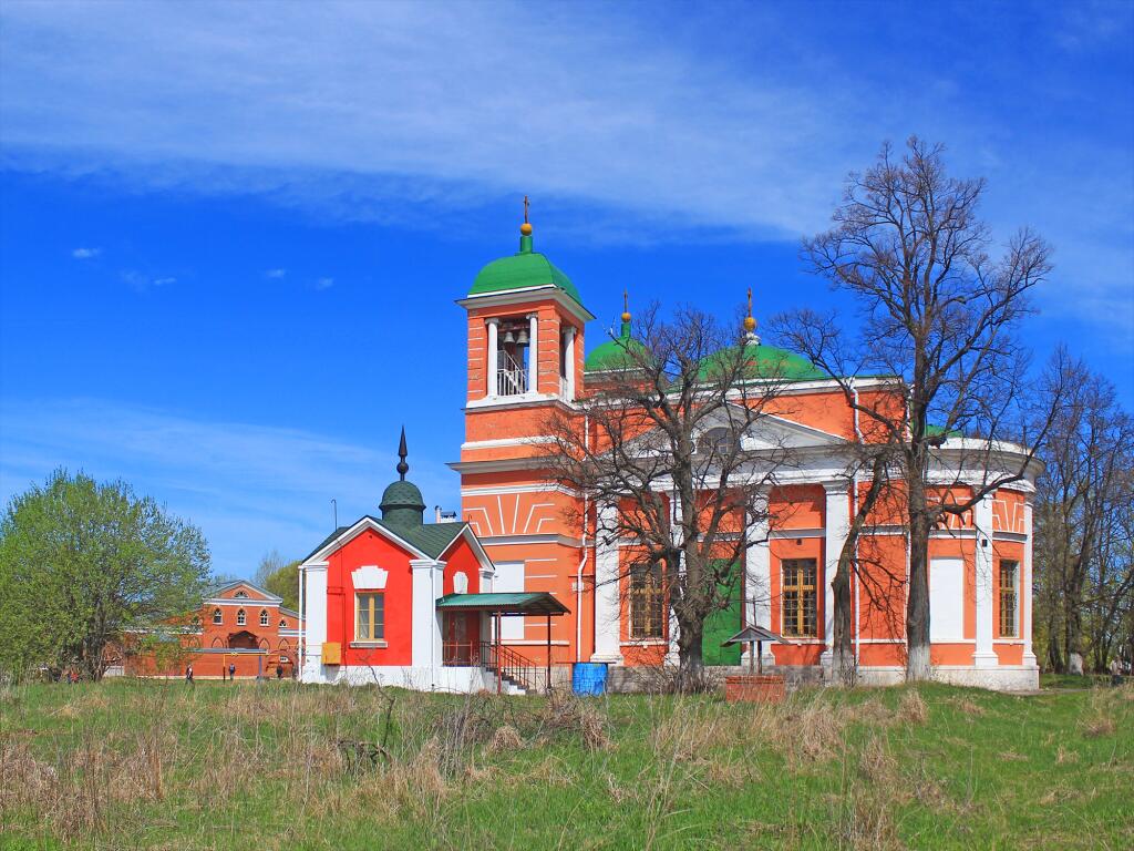 Красная горка, усадьба. Церковь Казанской иконы Божией Матери. фасады