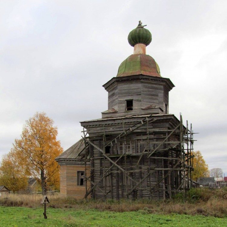 Шелоховская (Архангело). Церковь Сретения Господня. фасады, вид с севера