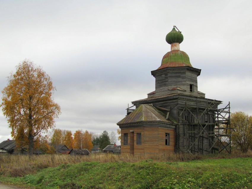 Шелоховская (Архангело). Церковь Сретения Господня. фасады, вид с северо-востока