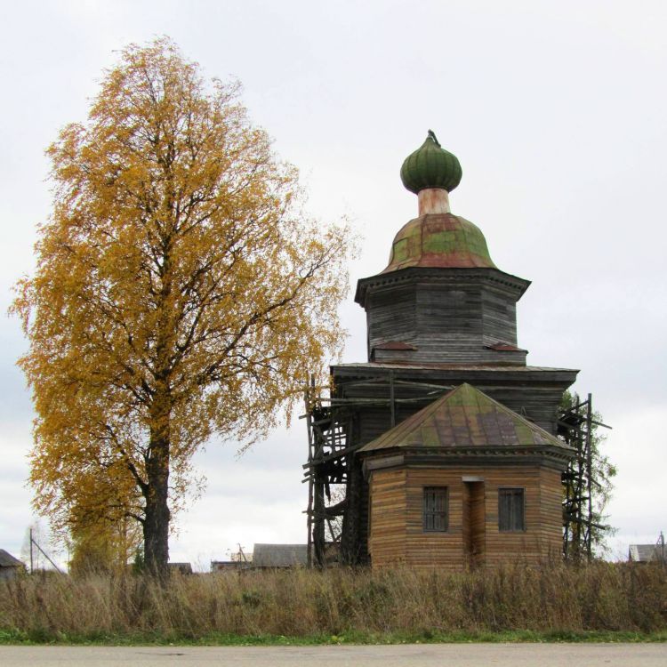 Шелоховская (Архангело). Церковь Сретения Господня. фасады, вид с востока