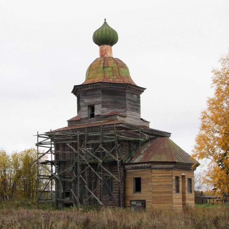 Шелоховская (Архангело). Церковь Сретения Господня. фасады, вид с юго-востока