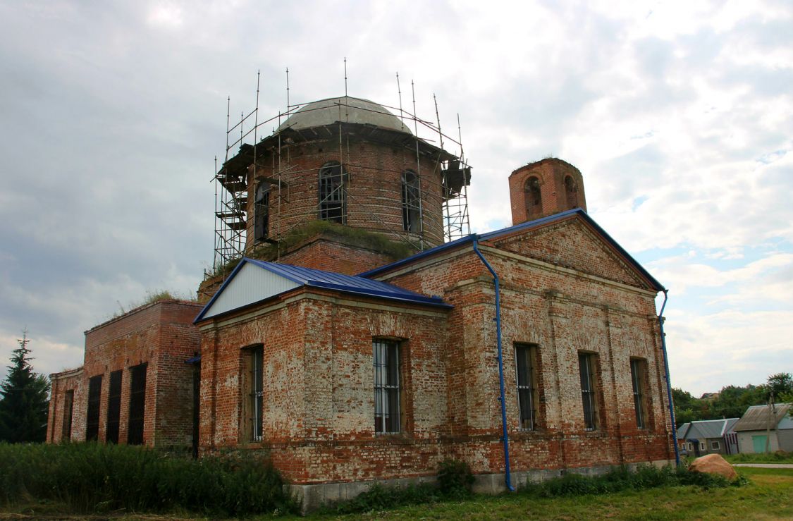 Церковь Успения Пресвятой Богородицы, Черепянь (Лебедянский район, Липецкая область). фасады, вид с северо-востока
