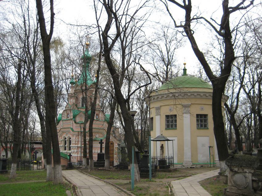 Донской. Донской монастырь. Церковь Александра Свирского. общий вид в ландшафте