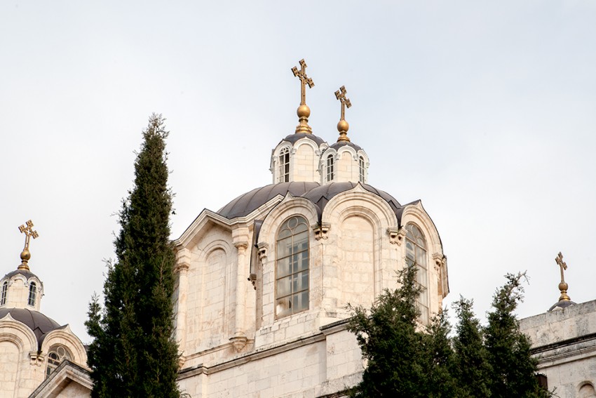 Иерусалим - Русское подворье. Собор Троицы Живоначальной. архитектурные детали