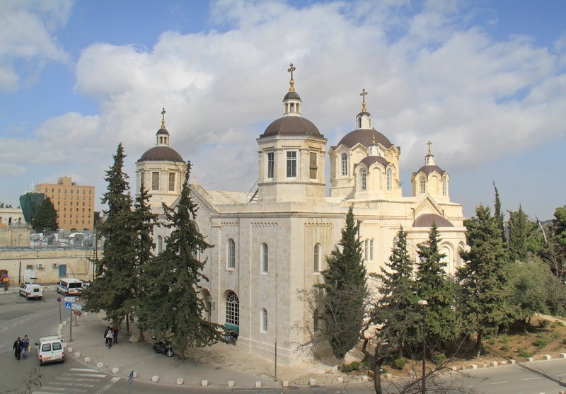 Иерусалим - Русское подворье. Собор Троицы Живоначальной. фасады