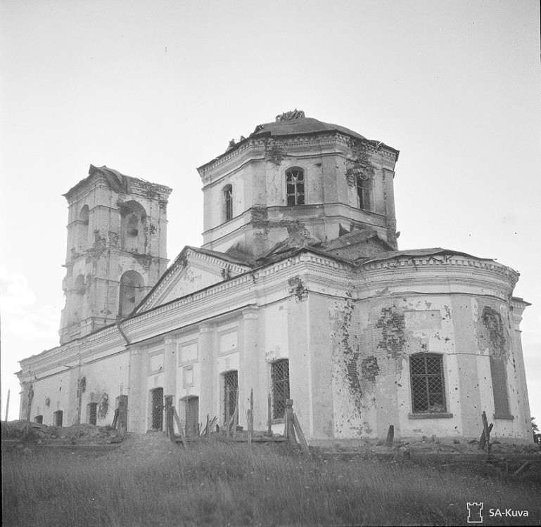 Церковь Николая Чудотворца, Салми (Питкярантский район, Республика Карелия). архивная фотография, Фото из Архива финских вооруженных сил SA-kuva